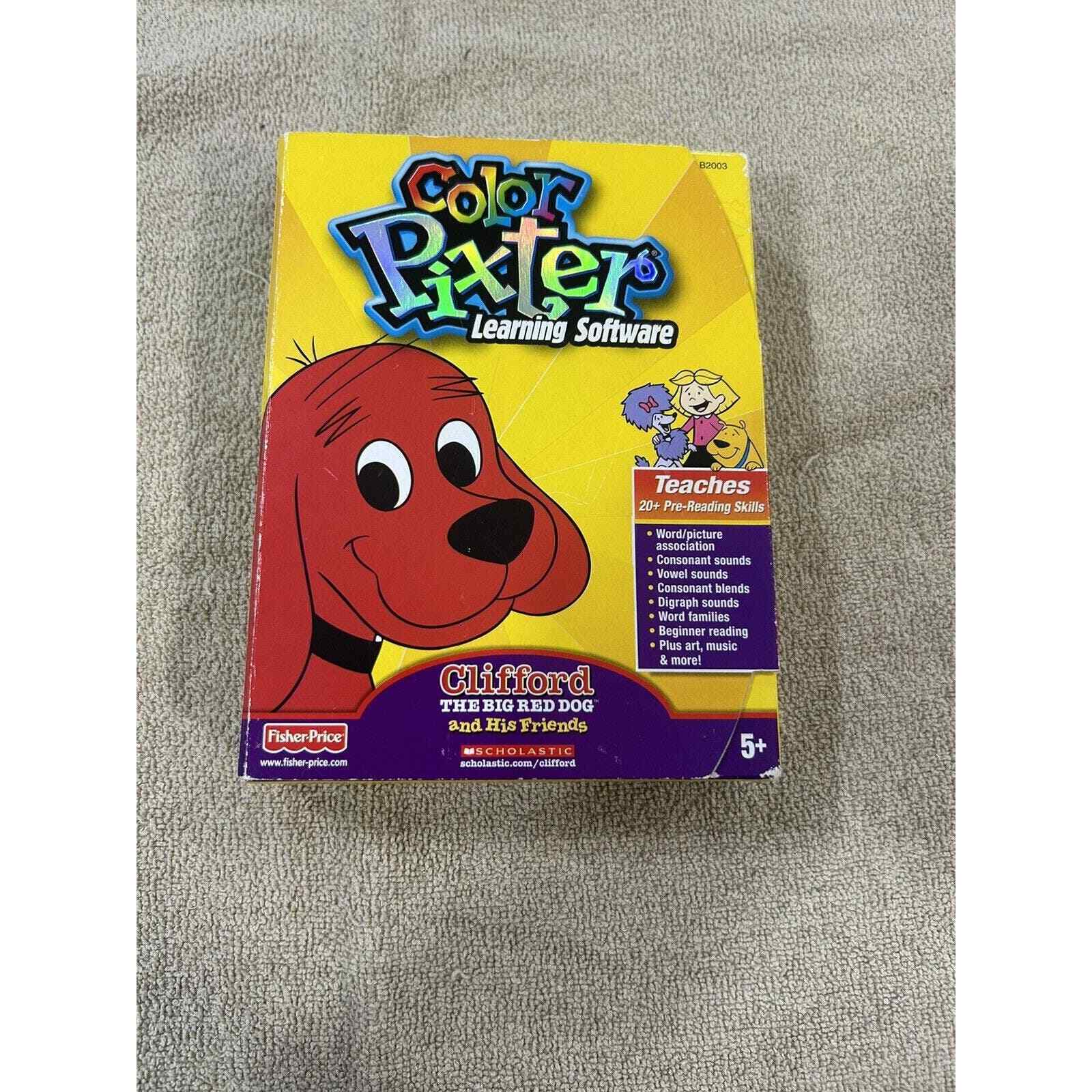 color pixter learning software clifford the big red dog and his friends Used