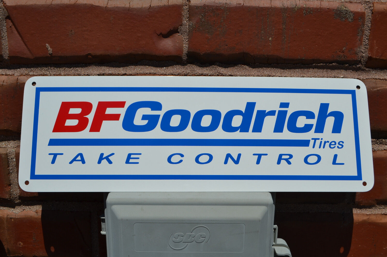 BF GOODRICH Tires SIGN Take Control Racing Tire Shop Advertising Logo SIGN