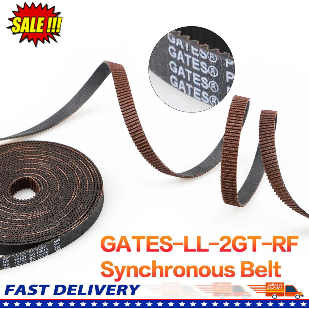 GATES-LL-2GT Synchronous GT2 Belt 6/9 MM Timing Belt For BIQU Ender CR10 Series