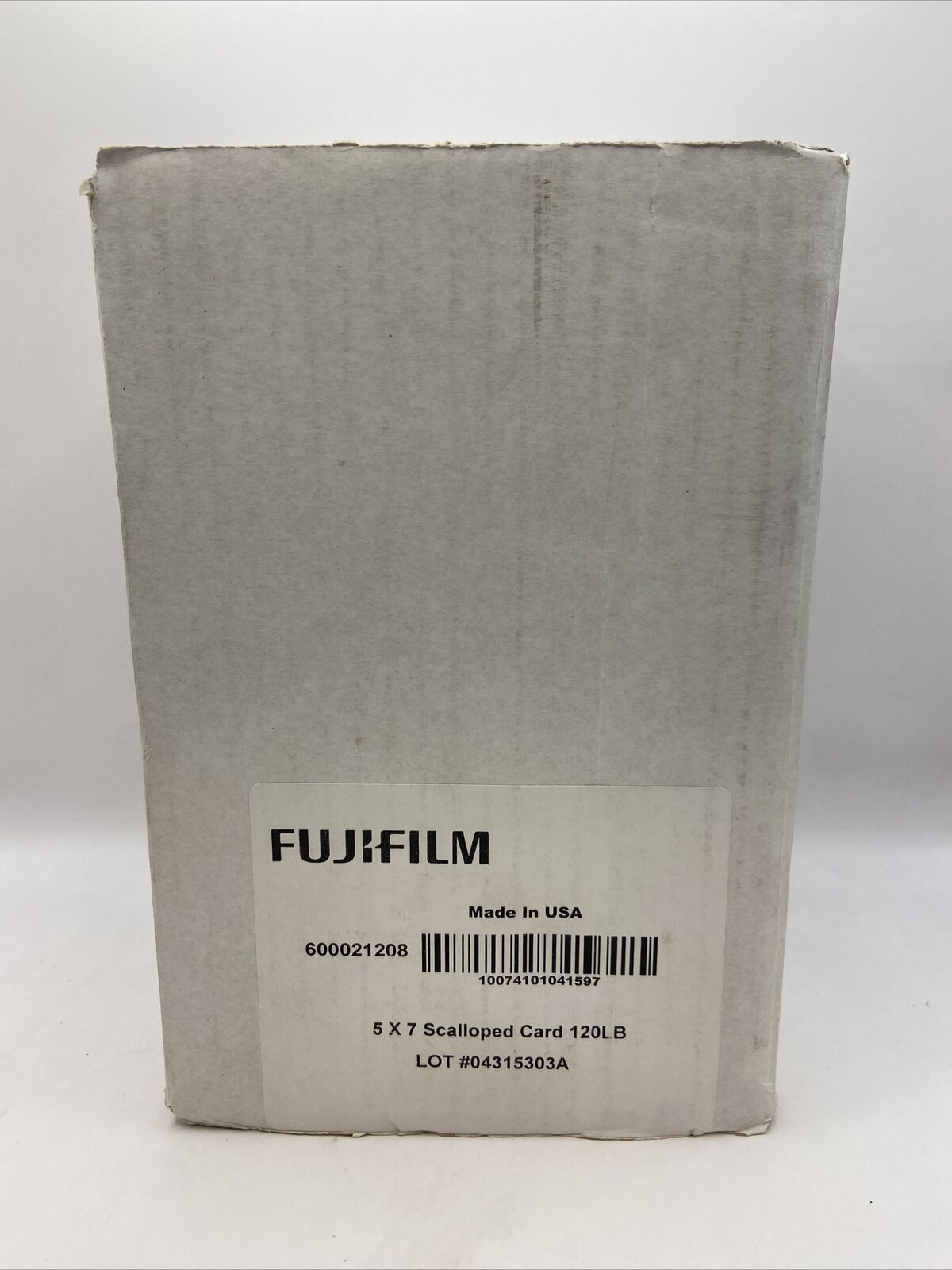 Fujifilm 5x7 Scalloped Card 120lb 600021208