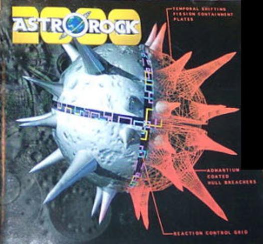 AstroRock 2000 PC MAC CD alien arcade rock \'n\' roll asteroid blast shooter game