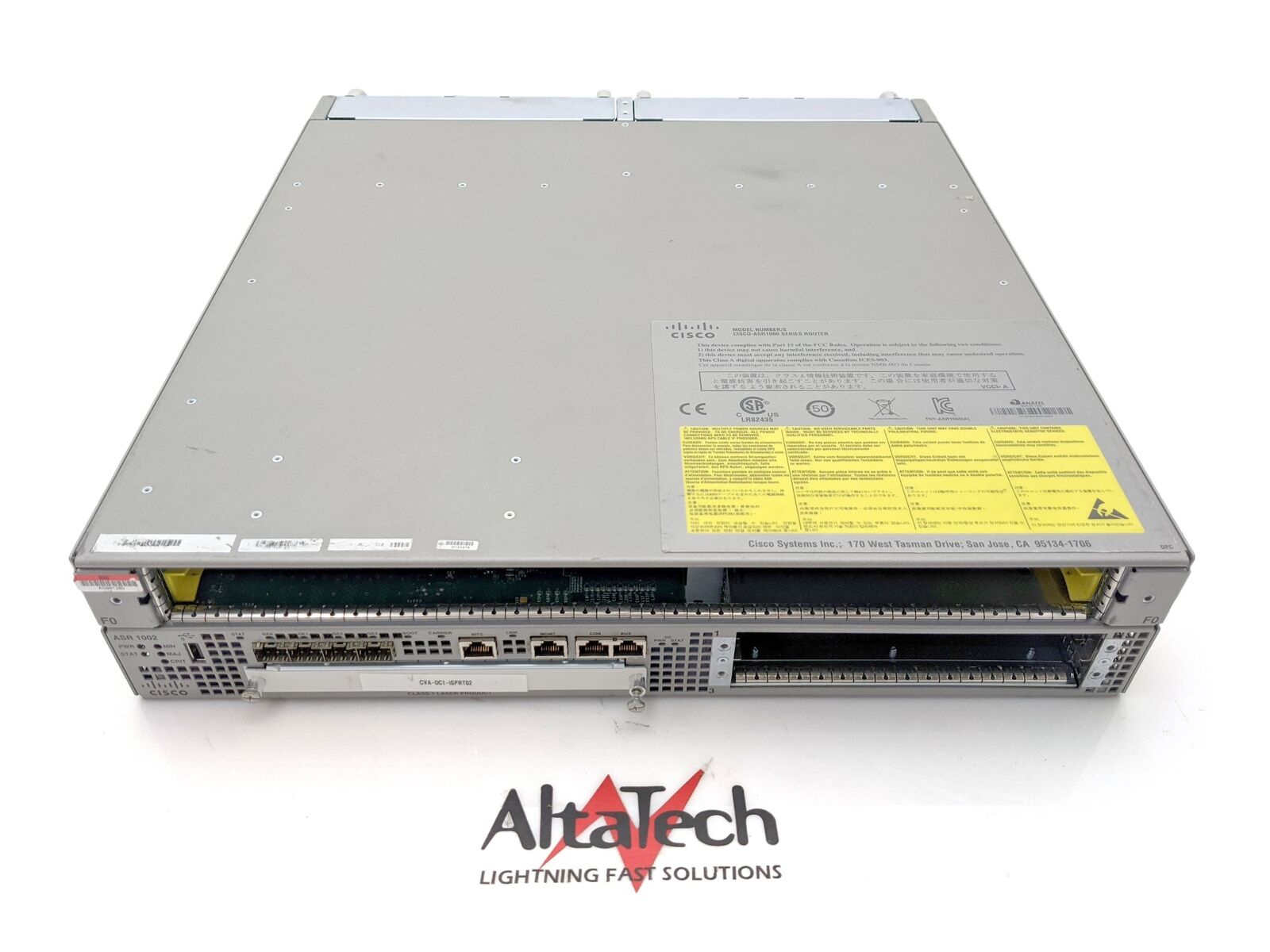Cisco ASR 1000 Series 4x 1Gbps SFP Aggregated Services Router Chassis ASR1002