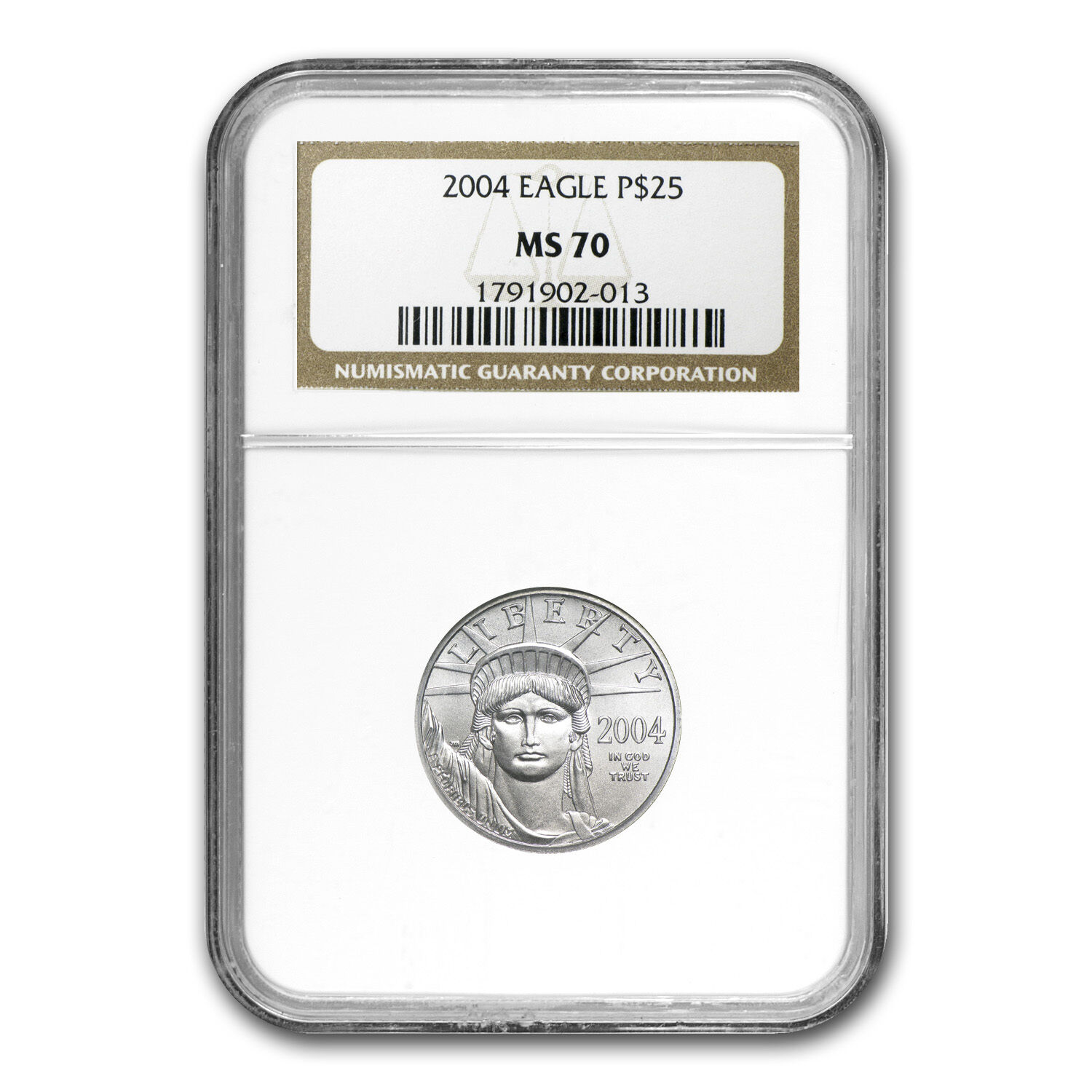 2004 1/4 oz Platinum American Eagle Coin - MS-70 NGC - SKU #20523