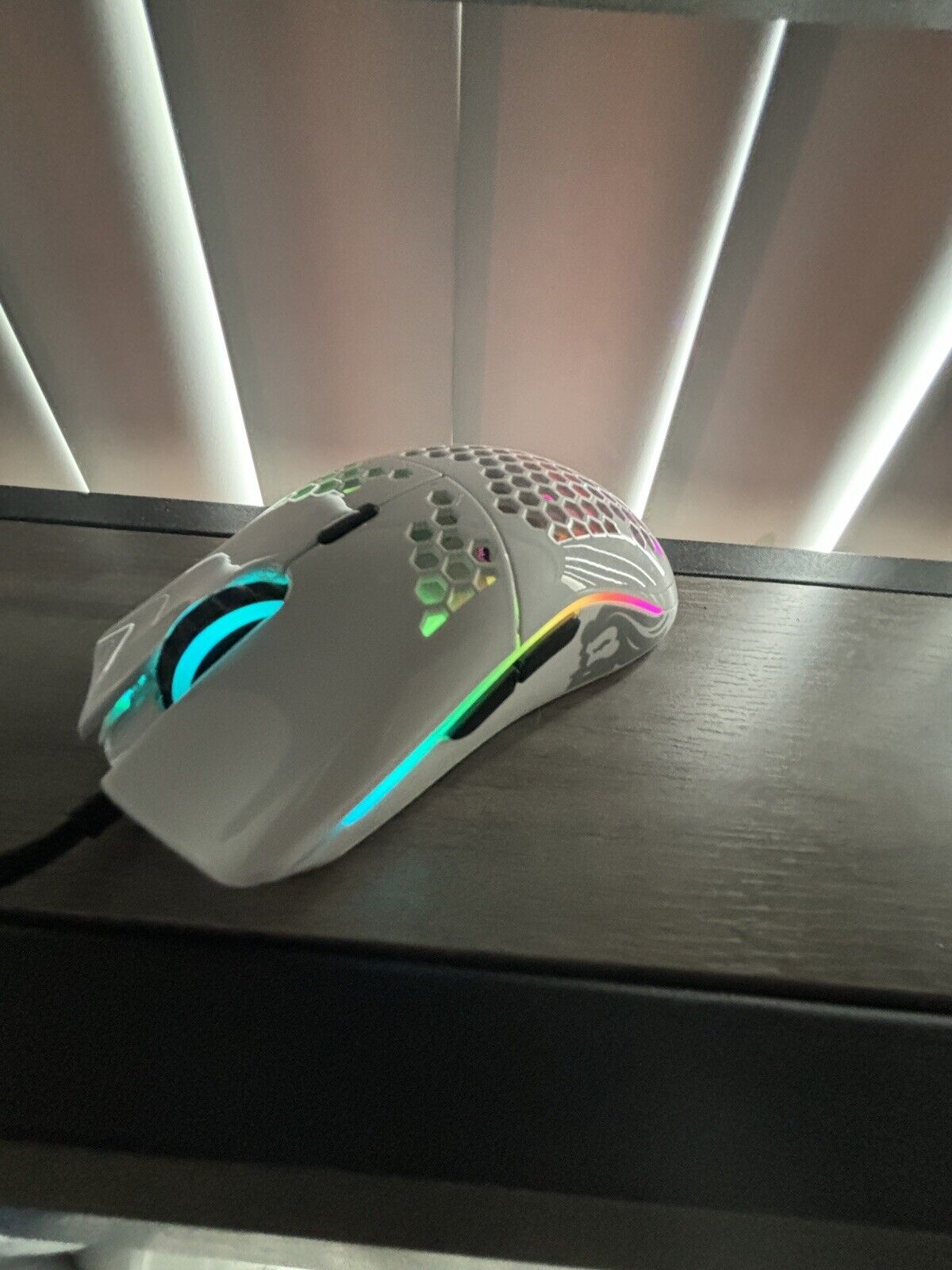 Glorious Model O Wired PC Gaming Mouse - White (GO-WHITE)