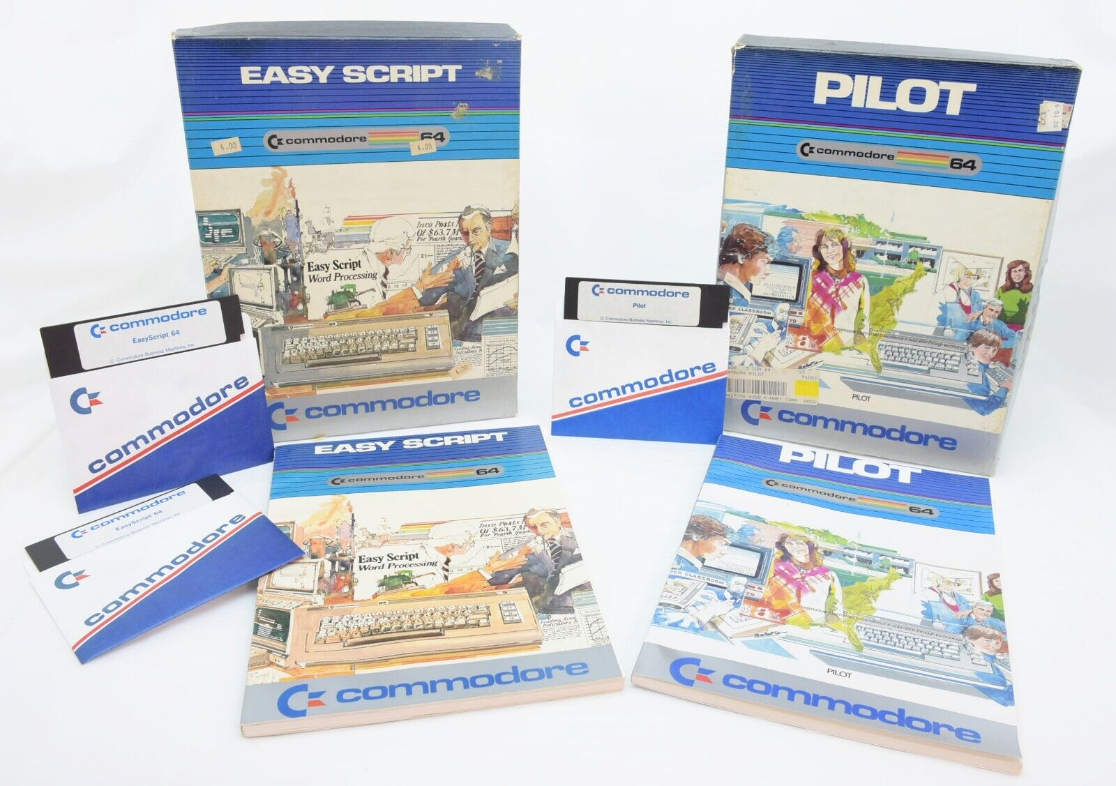 Vintage Commodore 64 Software Easy Script & Pilot C64 1983 5.25