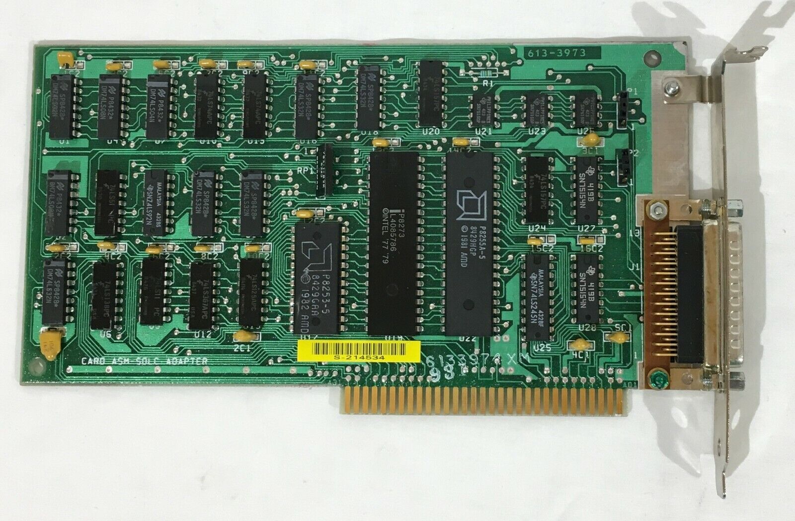 Vintage IBM 613-3937 ASM-SDLC Adapter Networking 8-Bit ISA Card AT XT - Untested