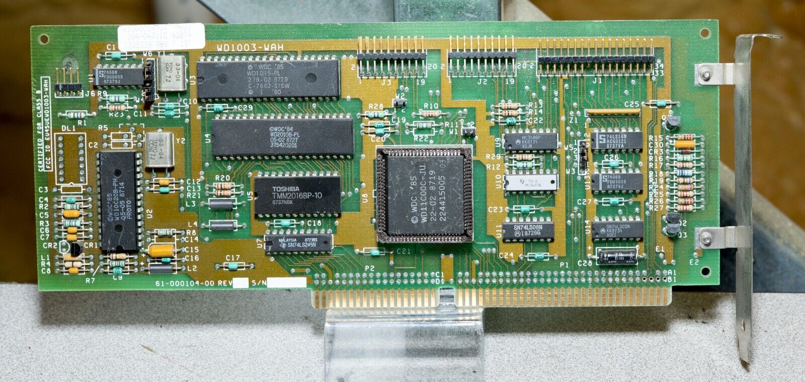 Vintage Western Digital WD1003-WAH  MFM floppy controller 16 bit ISA ISA476