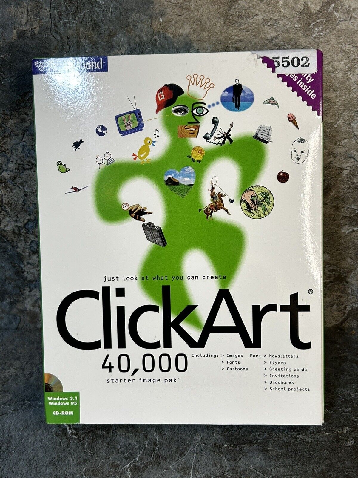Click Art 40,000 Starter Image Pak Software 4 PC Users Guide Visual Catalog 3CDs