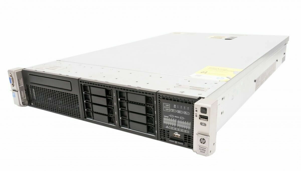 HP Proliant DL380p G8 2U Server 2x E5-2690 v2 3Ghz 20-Cores 128gb P420i 1.2Tb
