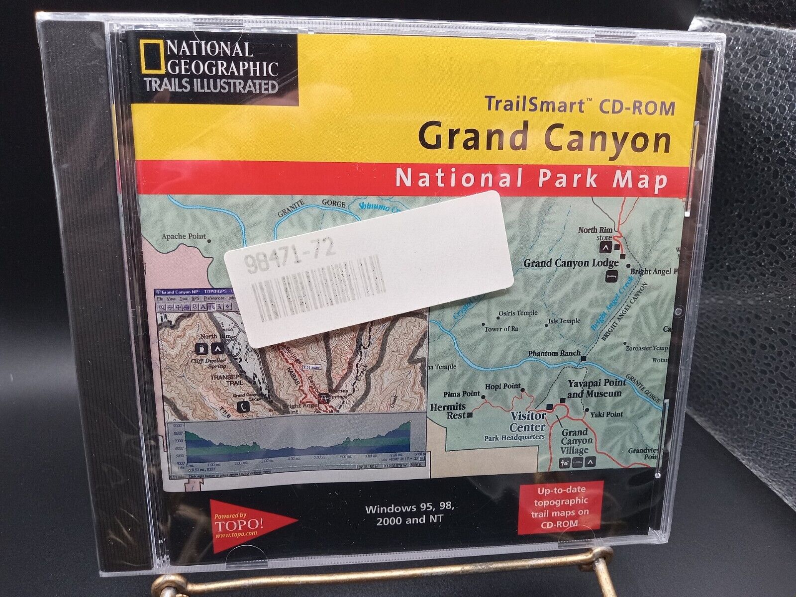 National Geographic Trailsmart CD-ROM Topo, Grand Canyon National Park MAP 2000