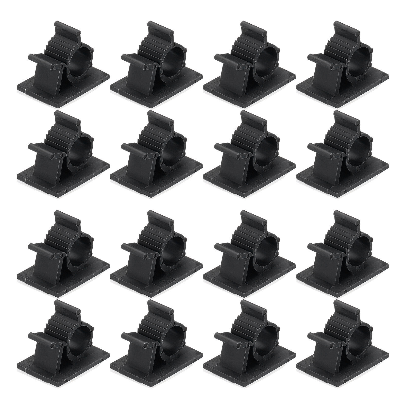 30Pcs Adhesive Cable Management Clip PE Cord Clamps 8-10mm Adjustable