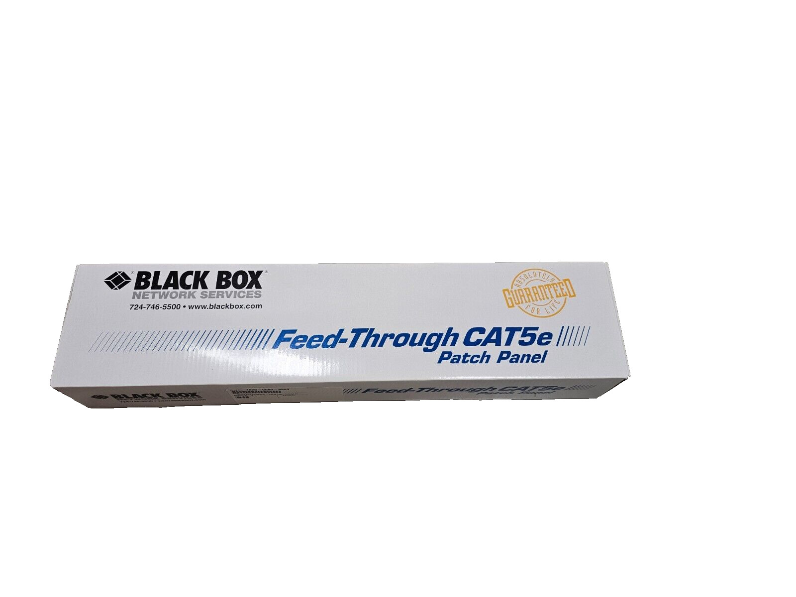 Black Box CAT5e Feed Through Patch Panel - JPM810A-R2, Unshielded, No Punchout