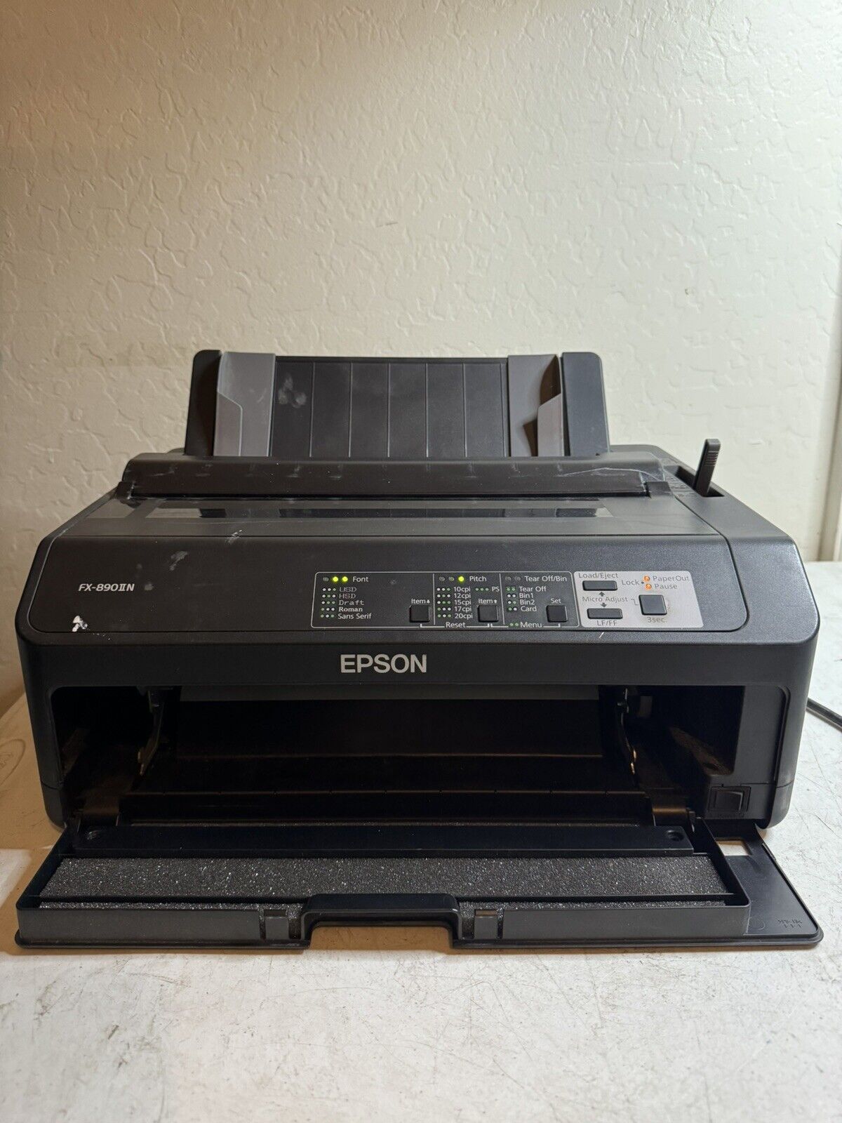 Epson FX-890IIN 9-Pin Dot Matrix Printer USB READ
