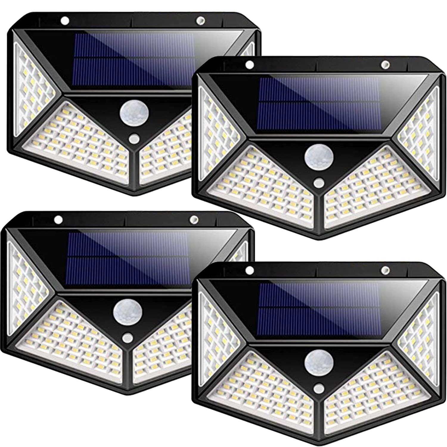 Solar Lights Outdoor Pack of 4 100LED, 3 Modes, IP65 Waterproof Design