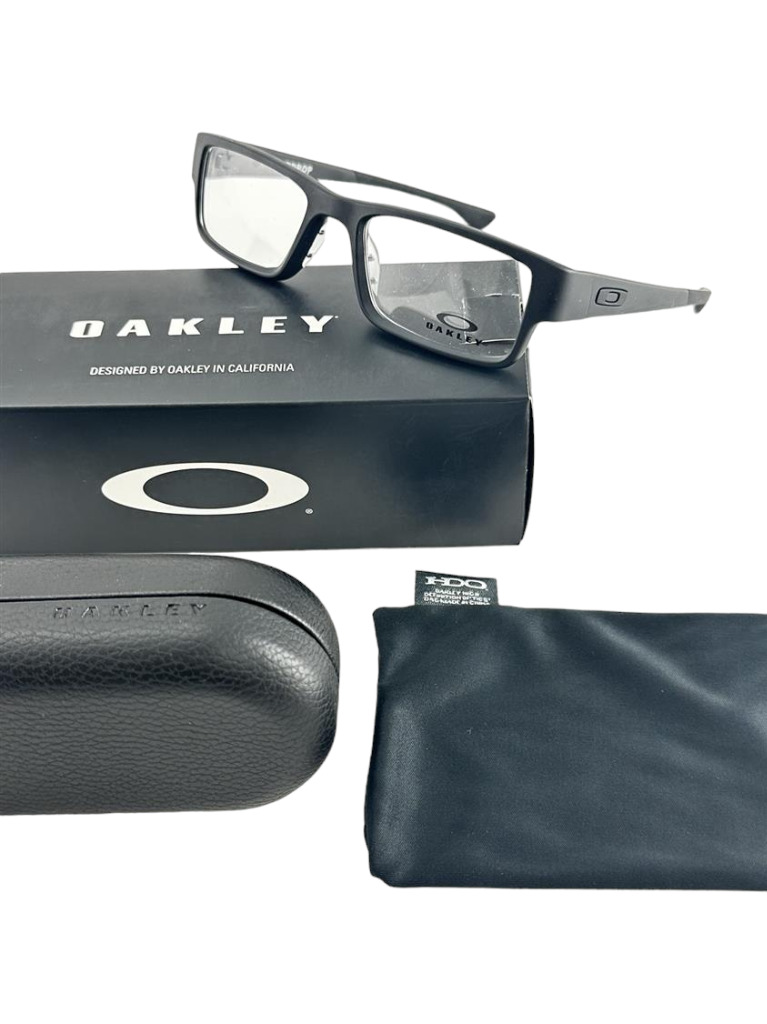 Oakley NEW Airdrop Satin Black Rectangle Frames 51-18-143 Eyeglasses OX8046 Set