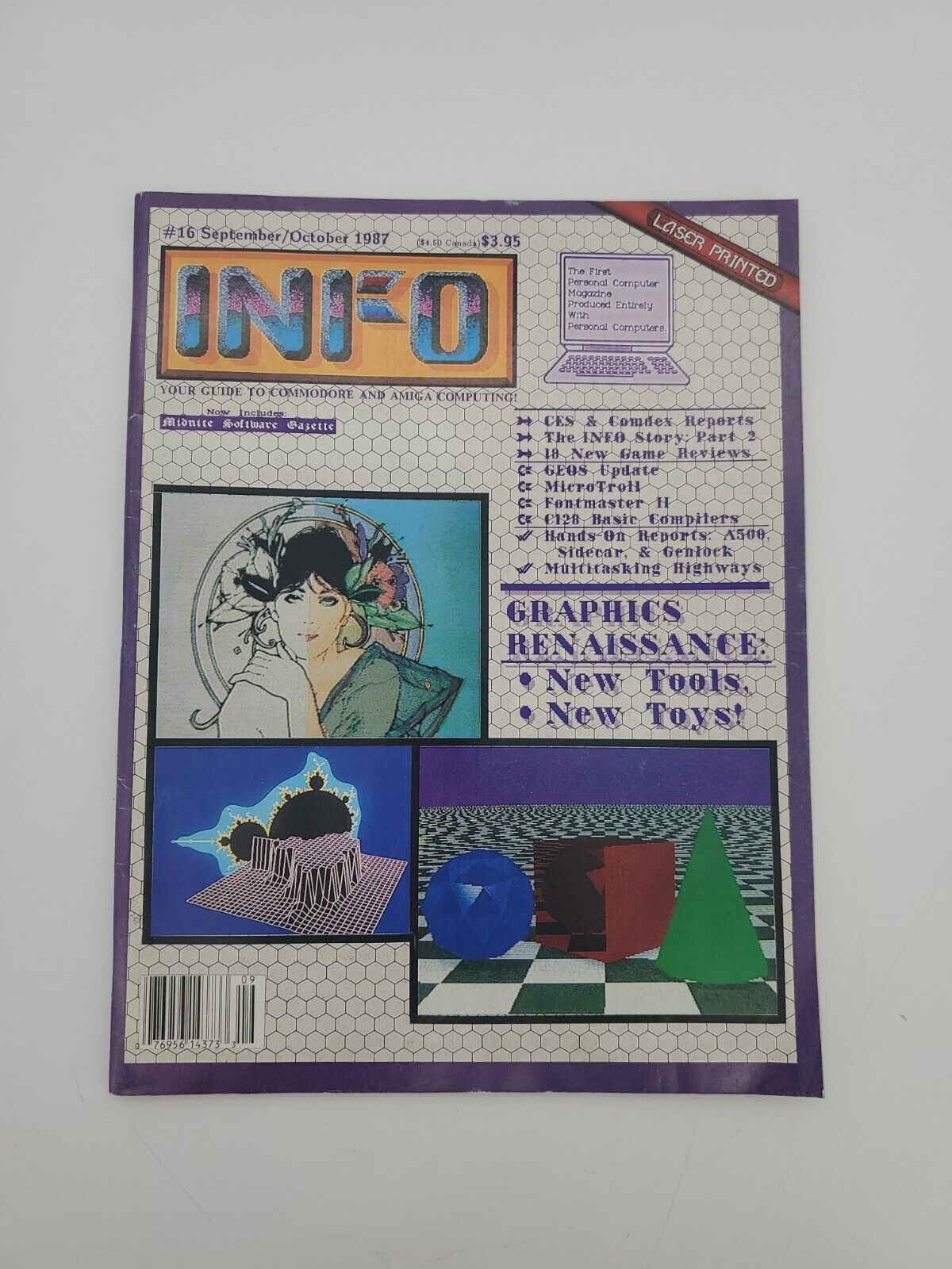 Vintage INFO Magazine Oct 1987 Graphic Renaissance Commodore & Amiga Computers