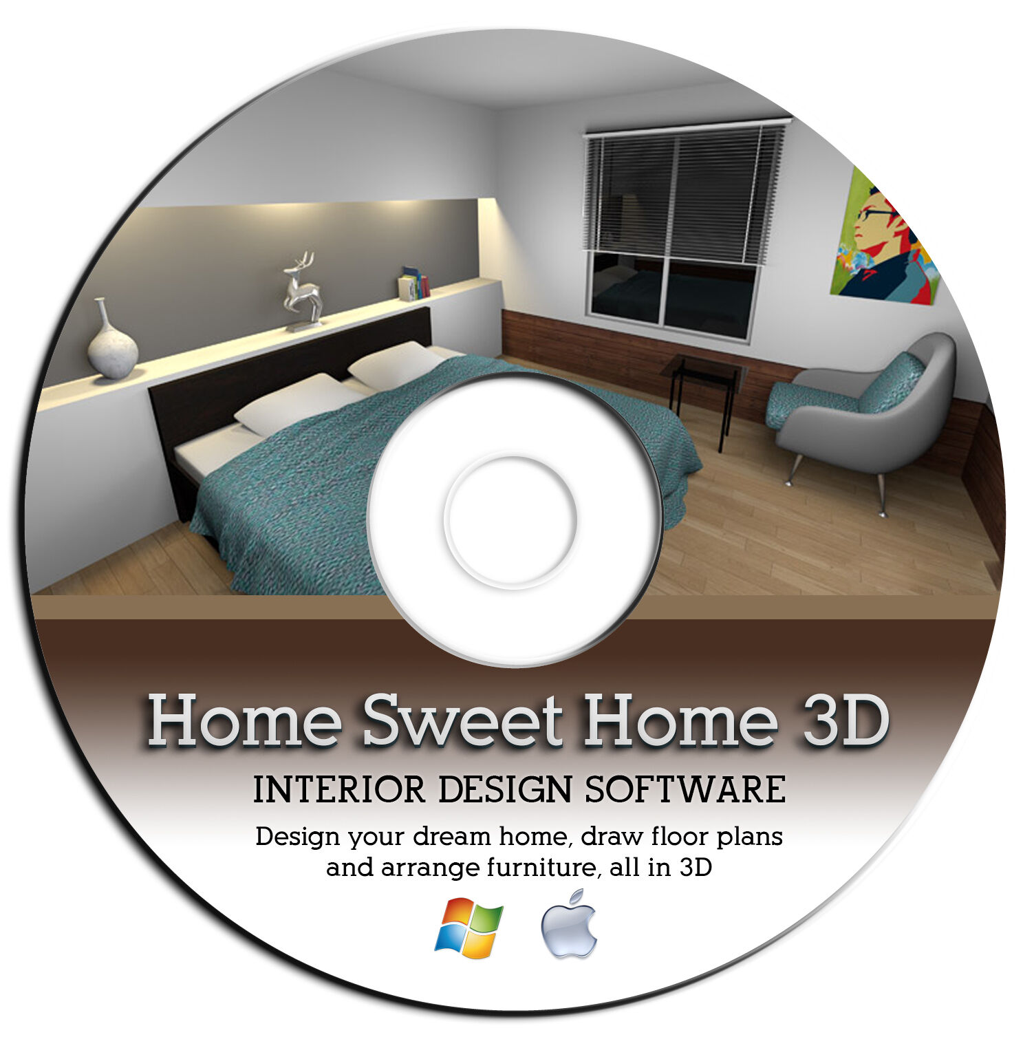3D Home Interior Design House Architect Software-Kitchen Bathroom Bedroom CAD--