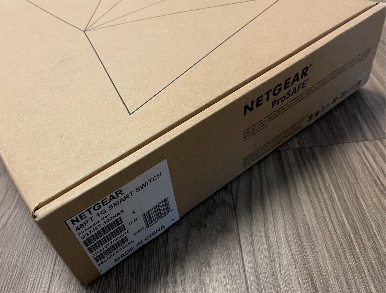 NetGear  ProSafe (GS748T-500NAS V5) 48-Ports Rack-Mountable Switch Managed