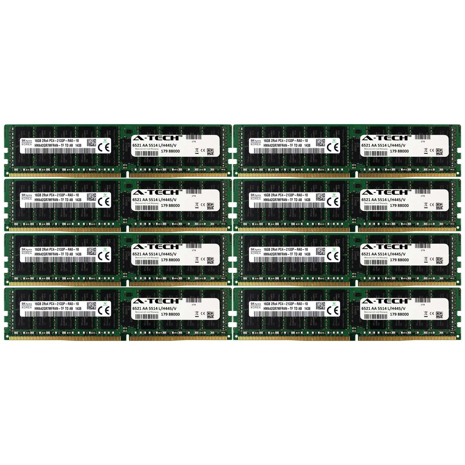 PC4-17000 Hynix 128GB Kit 8x 16GB HP Cloudline CL2100 CL2200 G3 1211R Memory RAM
