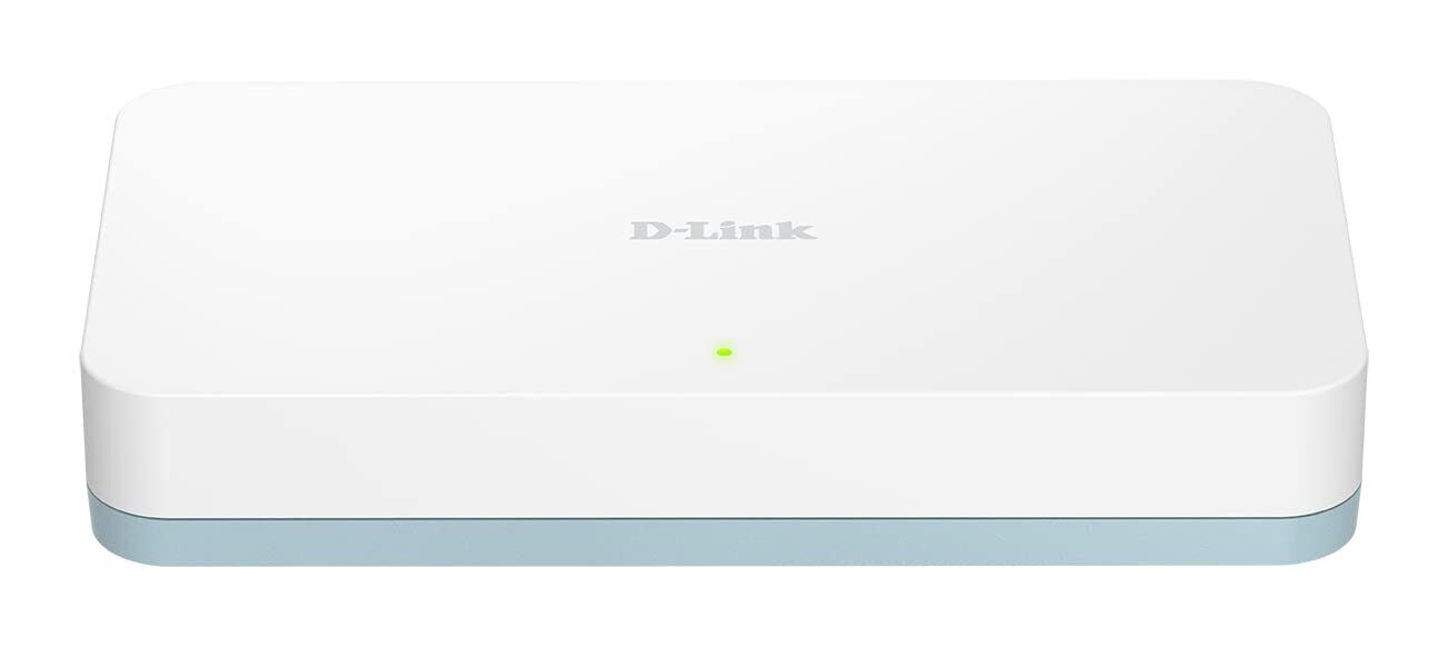 D-Link DGS-1008D 8-Port Gigabit Desktop Switch, Hub, Internet Splitter, Metal, F