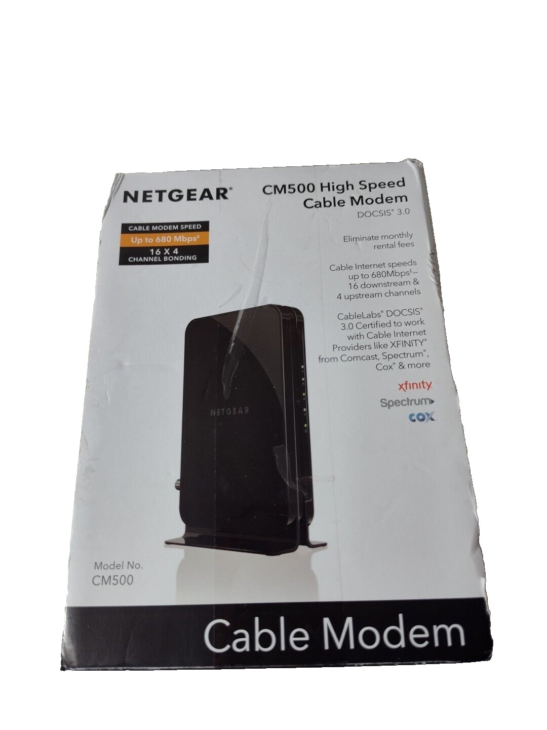 Netgear Model CM500 High Speed Cable Modem Speed Up to 680 Mbps