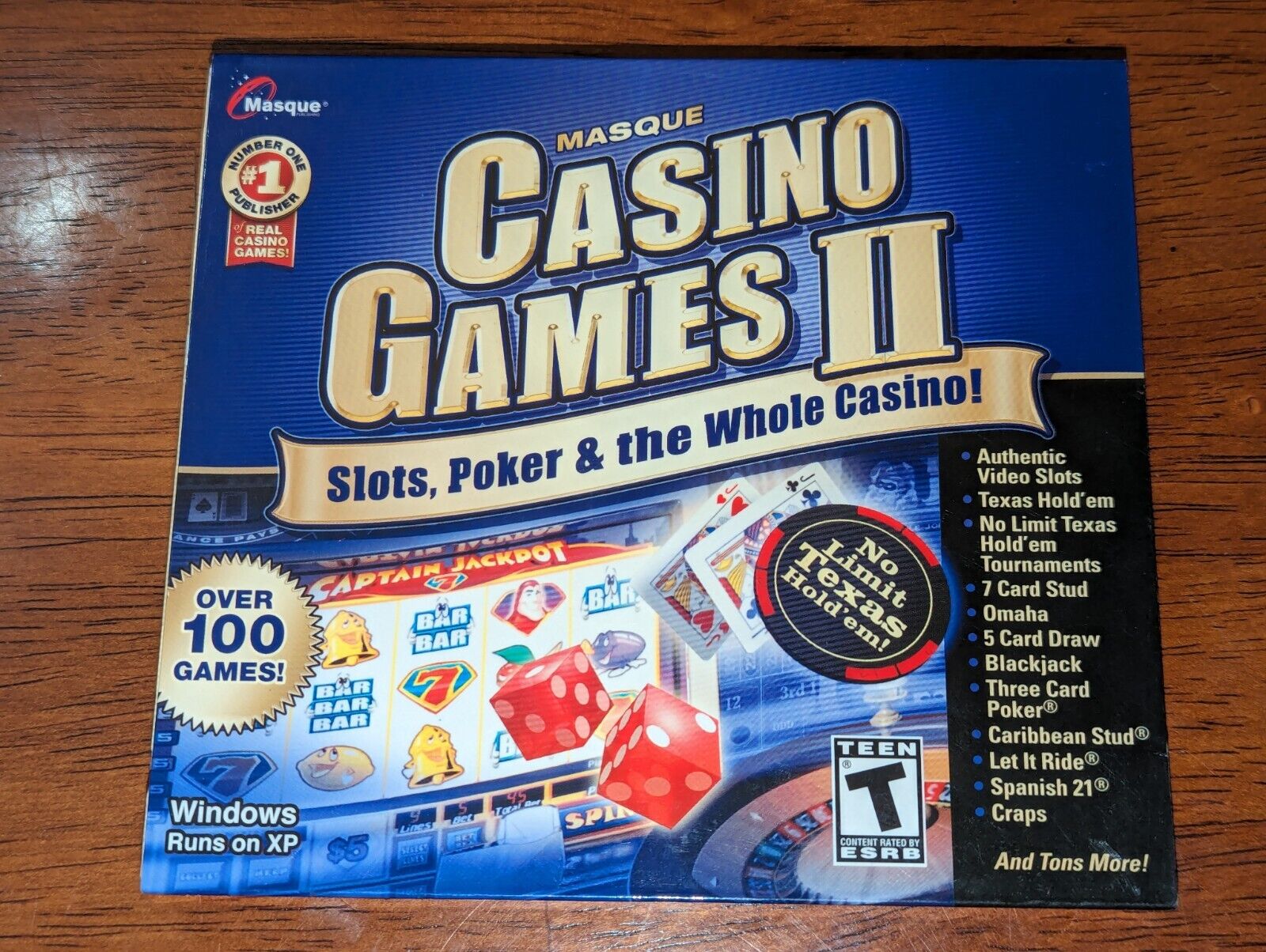 Casino Games II Slots Poker Whole Casino Masque PC CD-ROM Software C-2006