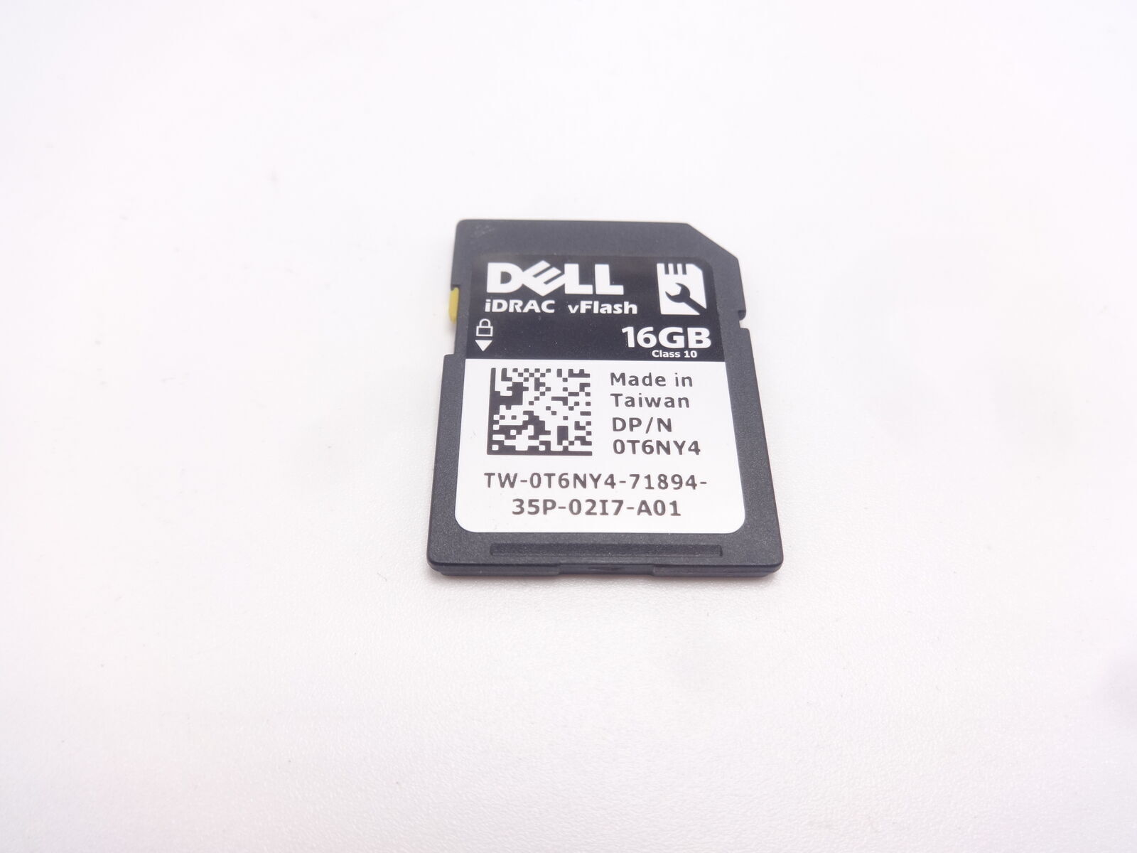 Genuine Dell 16GB iDRAC vFlash Class 10 SD Card 0T6NY4 037D9D 06F26K