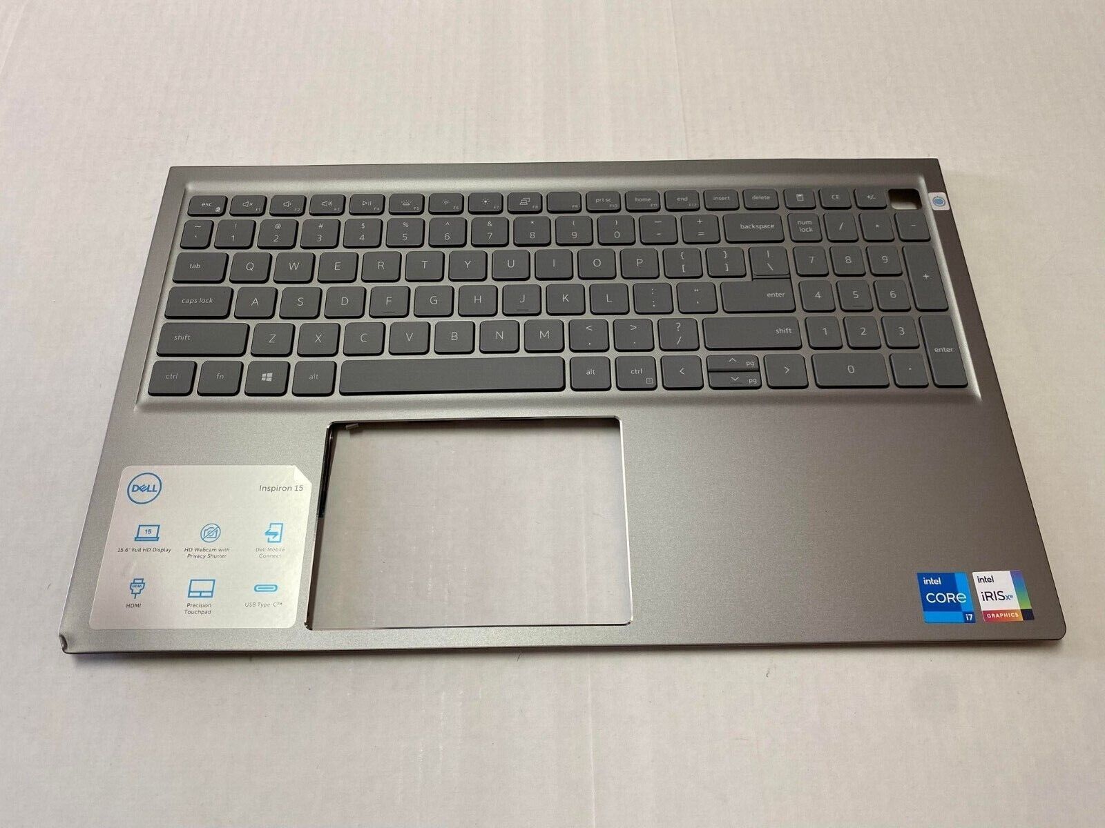 OEM Dell Inspiron 5510/5518 Laptop Palmrest US/EN BCL Keyboard MK2CK