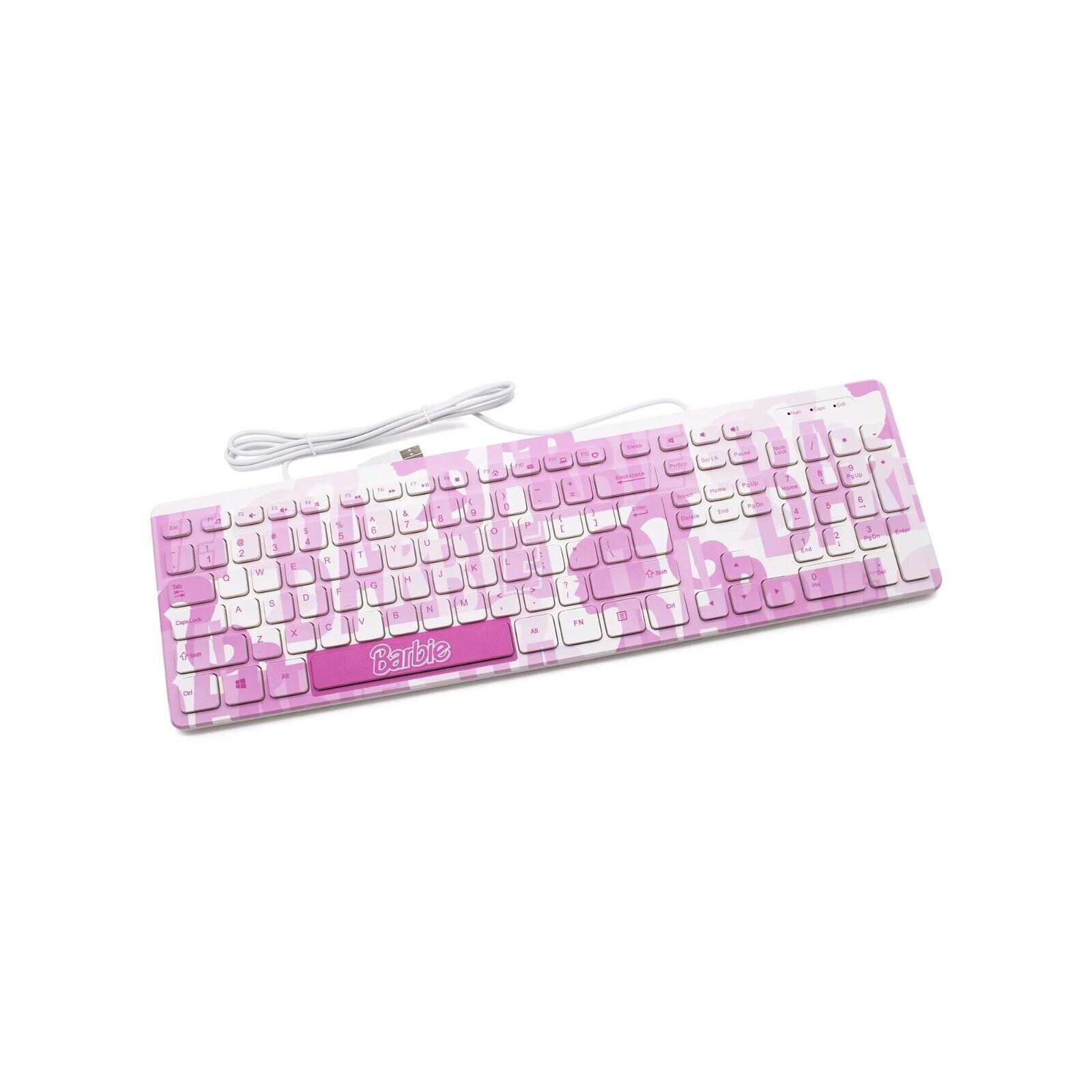 NEW Barbie Printed Wired Keyboard