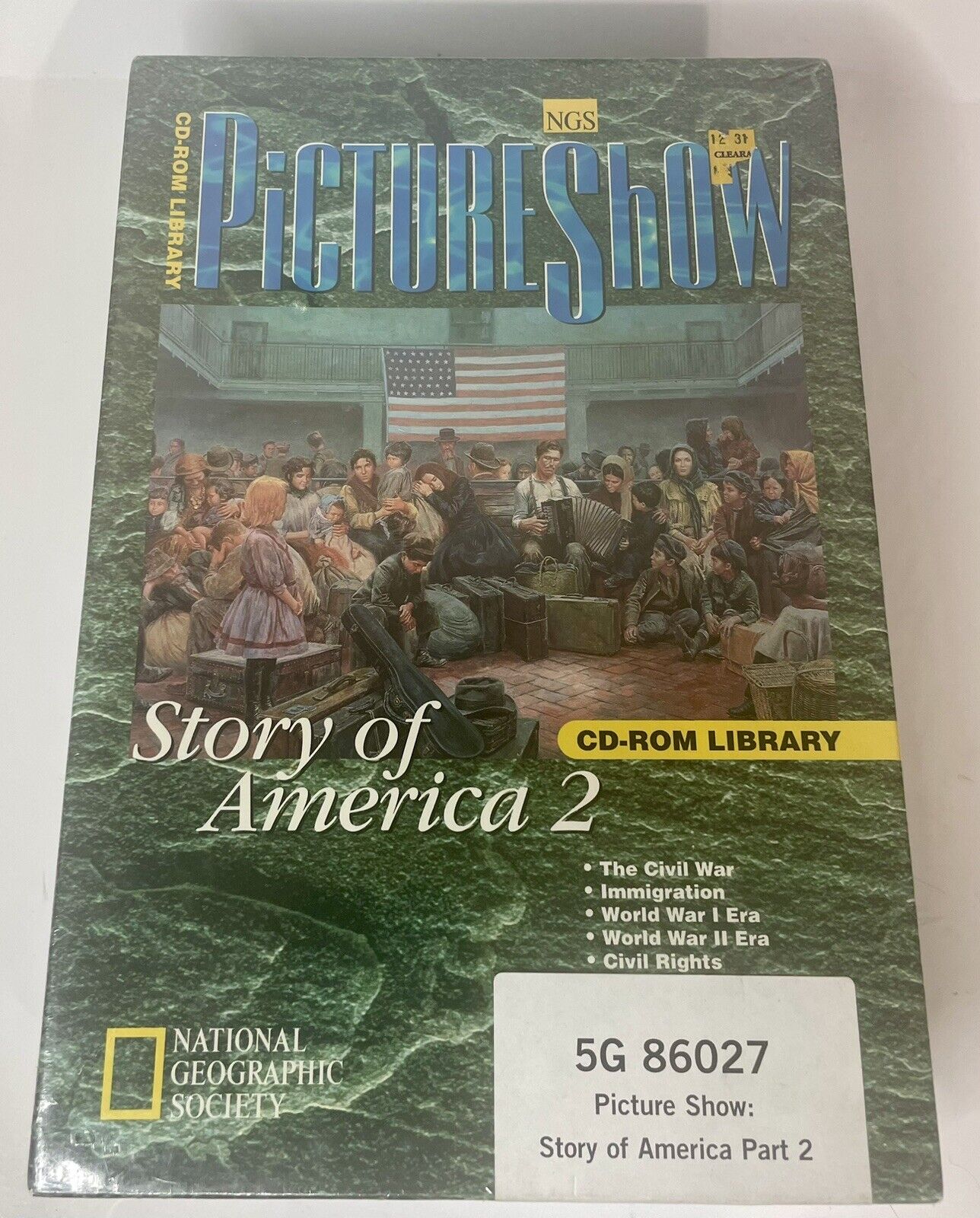 NGS PICTURESHOW: STORY OF AMERICA PART 2 NATIONAL GEOGRAPHIC SOCIETY  sealed cds