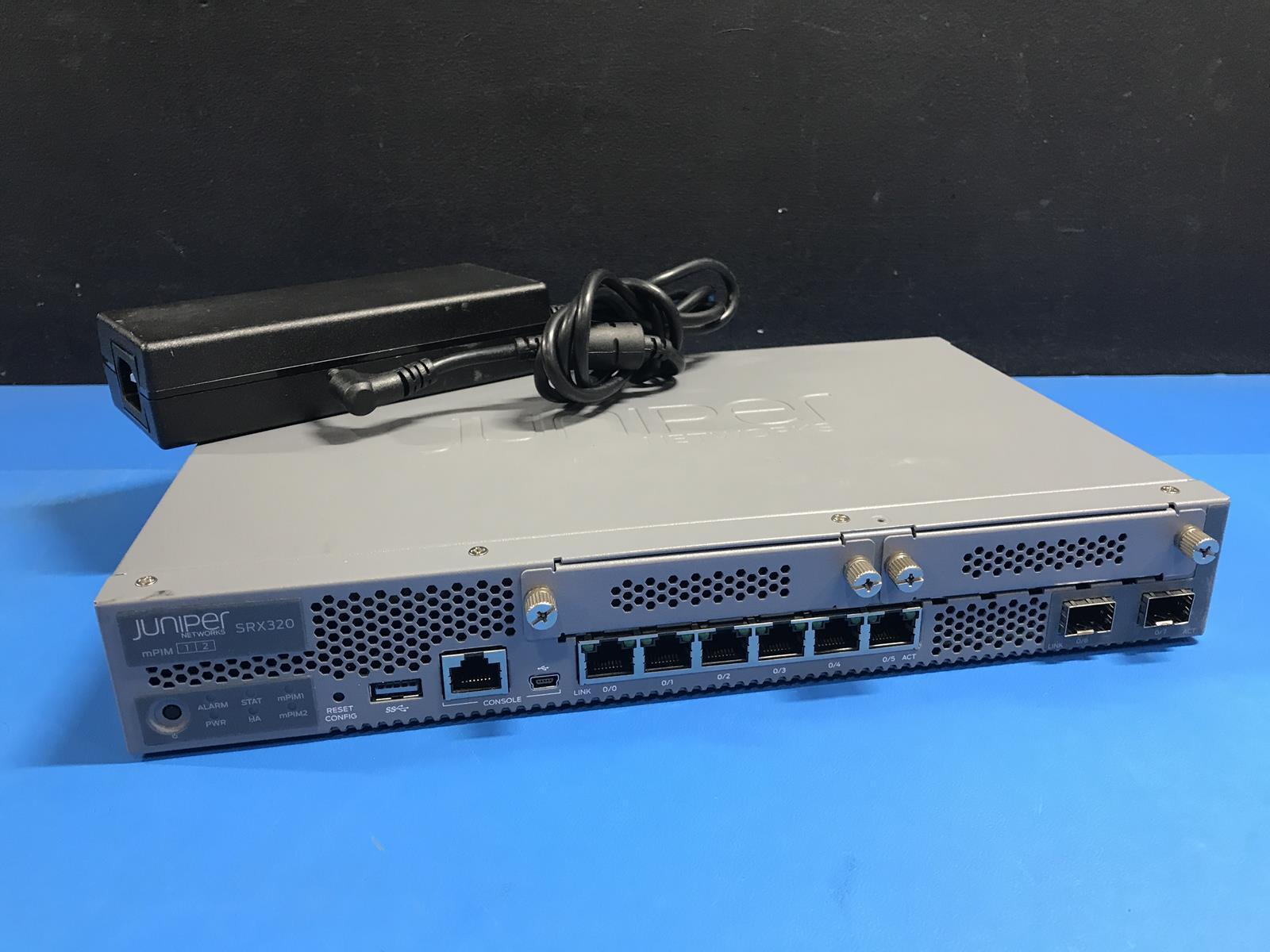 Juniper SRX320 8 Port Enterprise Service Gateway Router With AC Adapter