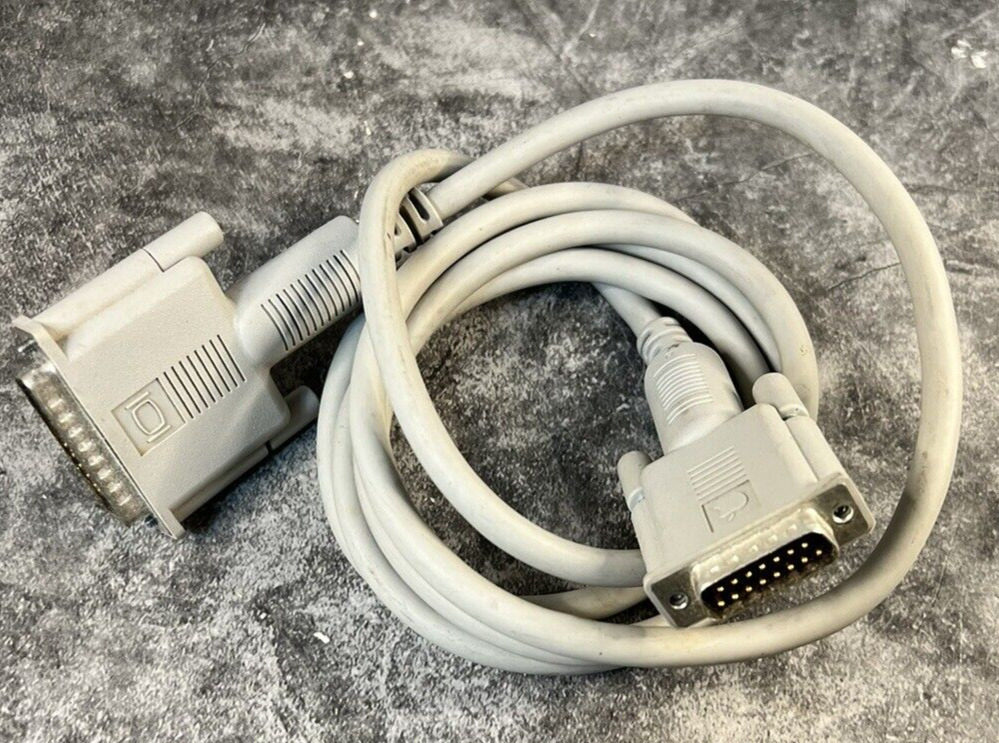 Vintage Apple Mac Video Cable 590-0621-A for Monochrome Portrait Display DB-15