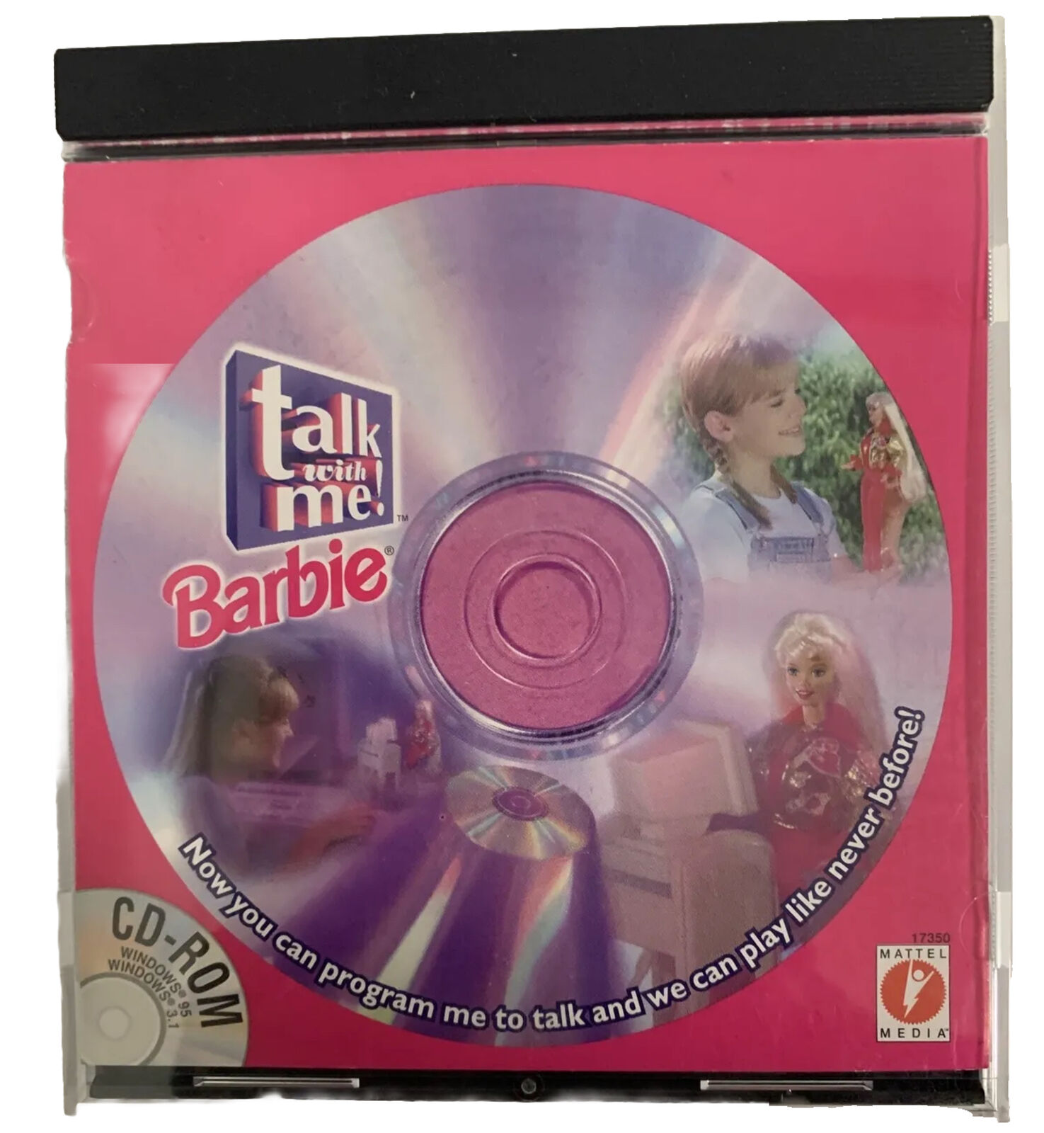 Vintage Barbie 1997 Talk With Me Interactive CD ROM Windows PC Disc Only