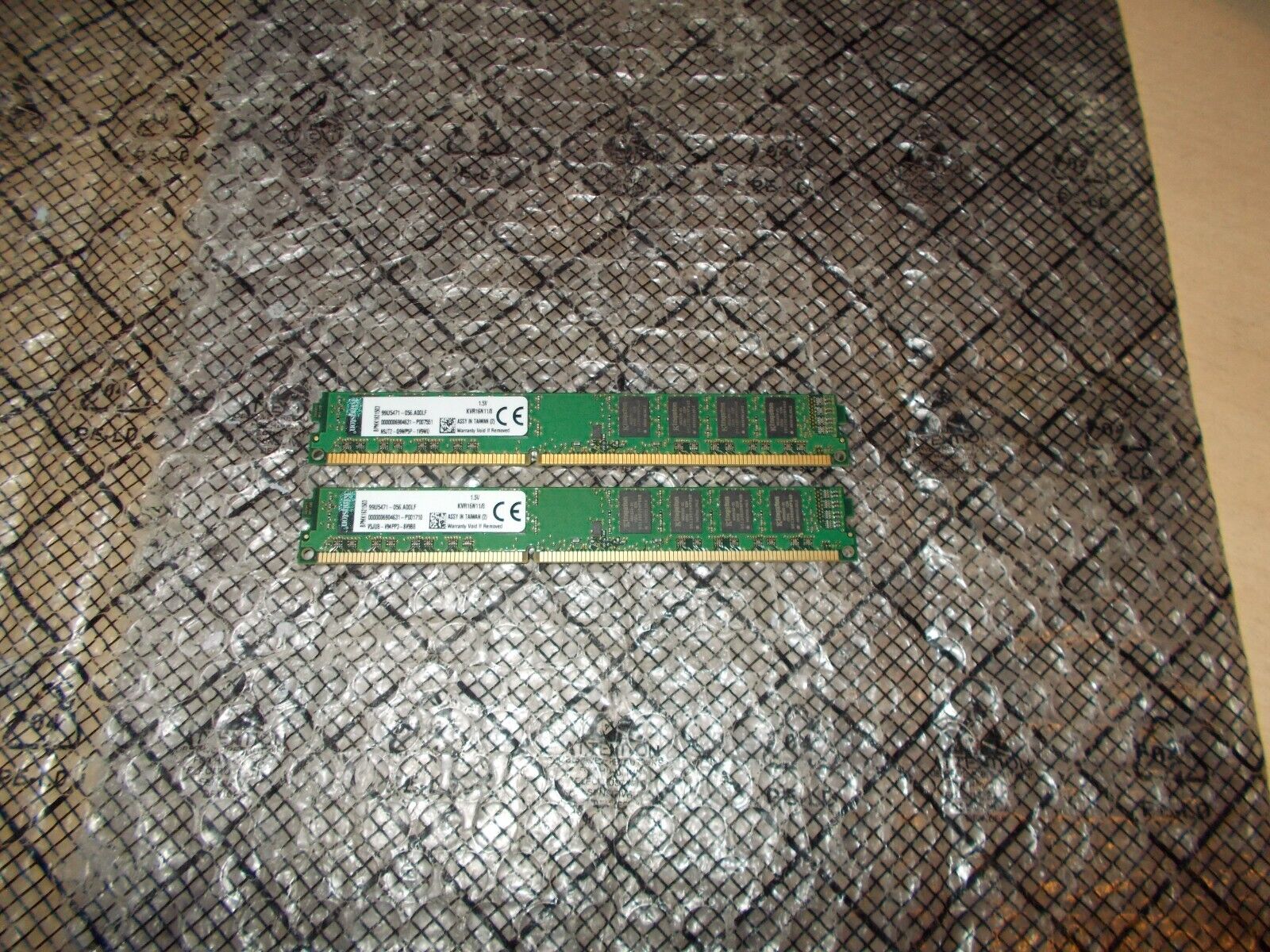 16GB (8GBx2) Kingston PC3-12800 1600 Non-ECC DDR3 Ram KVR16N11/8