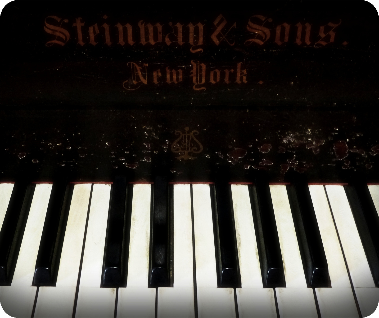 STEINWAY SONS CLASSIC VINTAGE PIANO UNIQUE RECTANGULAR MOUSE PAD GIFT