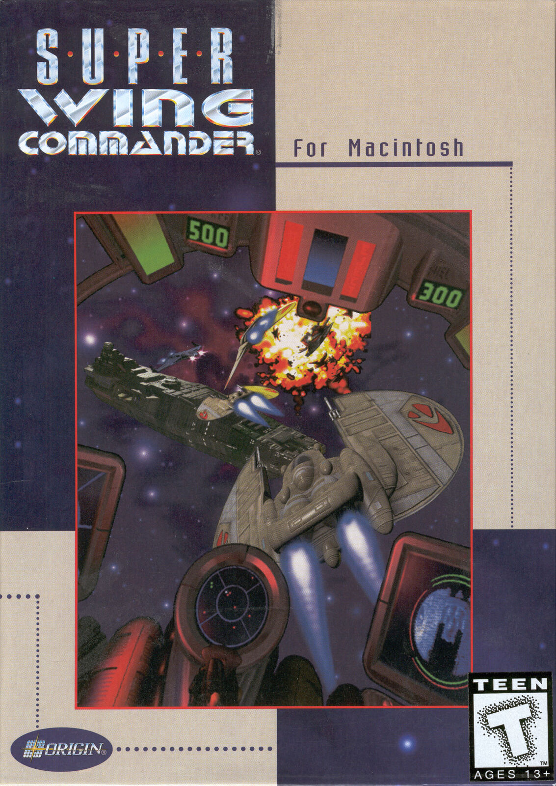 Super Wing Commander MAC CD classic space wingman shooter combat simulation game