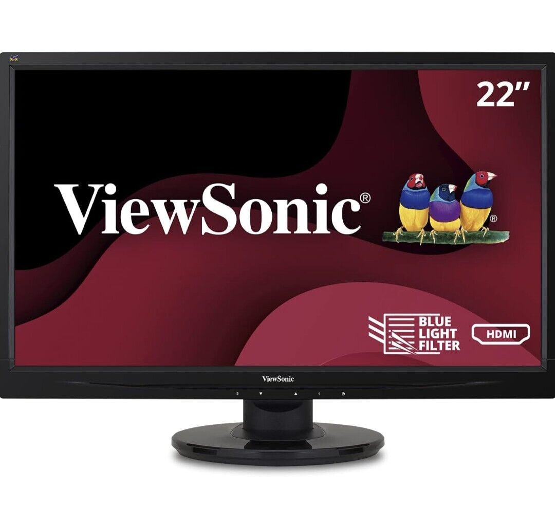 Viewsonic VA2246MH-LED 22 Inch Full HD 1080P LED Monitor with HDMI and VGA Input