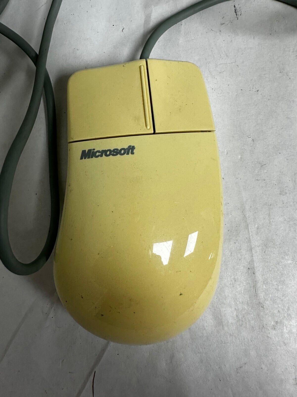 Vintage Microsoft Serial Mouse 2.1A 2 Button Mechanical Ball Mouse Untested