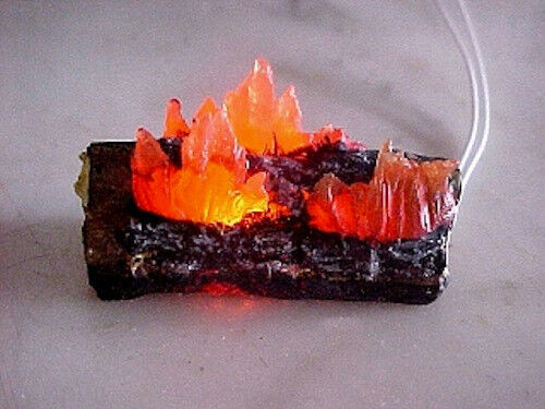 Dollhouse Miniature Raging Fireplace or Camping Fire Logs  Doll House Miniatures