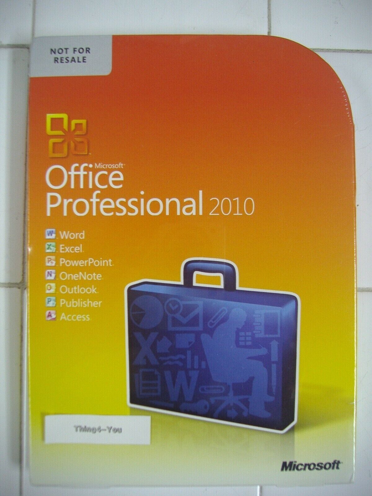 Microsoft Office 2010 professional Licensed For 2 PCs Full Vers MS PRO =SEALED=