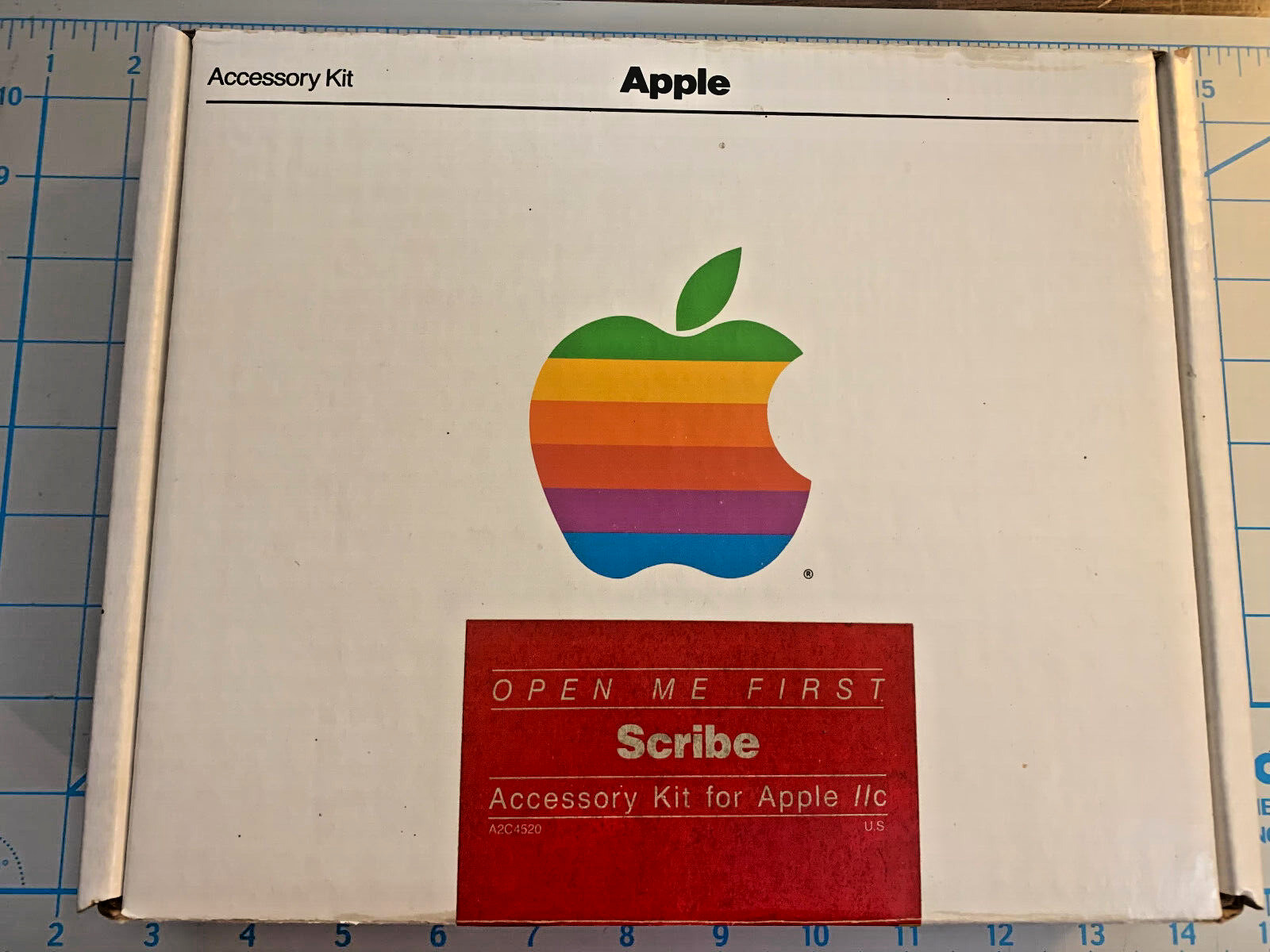 Vintage Apple IIc Scribe Accessory Kit OPEN ME FIRST Empty Box