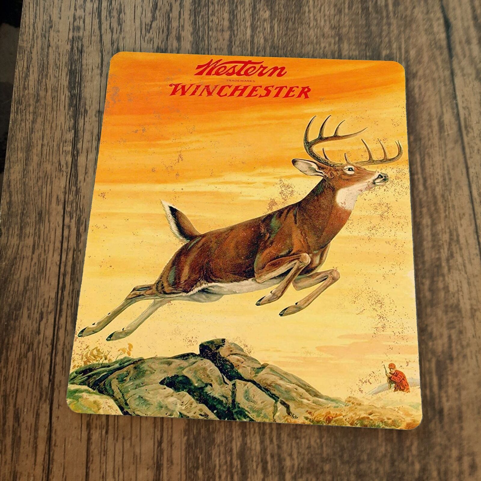 Western Winchester Deer Firearms Mouse Pad