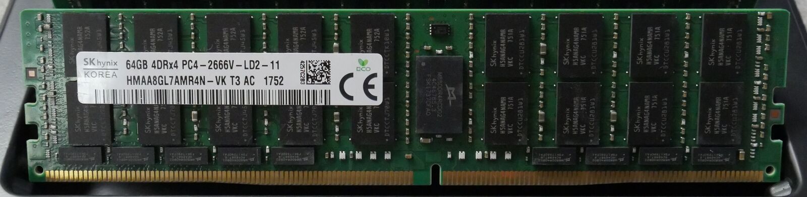 Server memory: SK Hynix 64GB 4DRx4 PC4-2666V 21300MHz HMAA8GL7AMR4N-VK