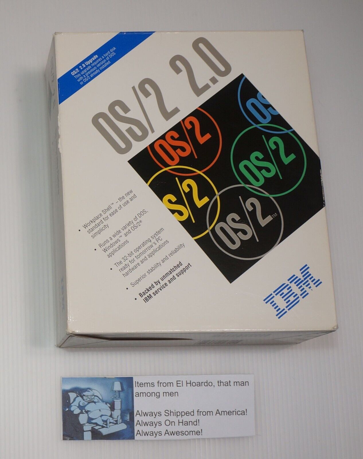 IBM OS/2 2.0 Upgrade 3.5 Floppy CIB 1992