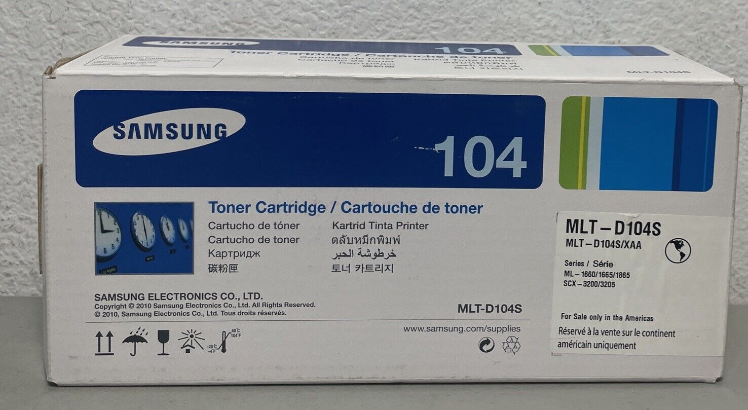 NEW Genuine Samsung 104 Toner Cartridge MLT-D104S - Factory Sealed