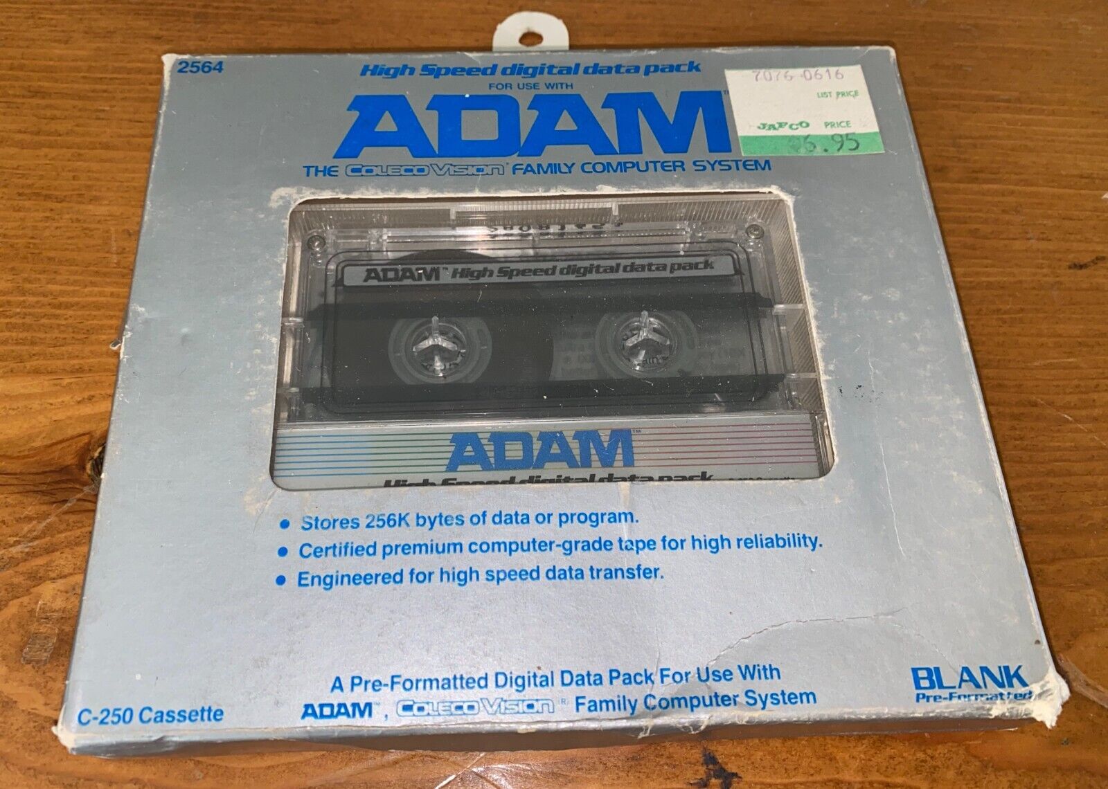 Sealed ColecoVision Adam High Speed Digital Data Pack C-250 Cassette Software