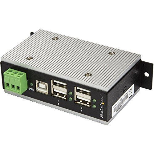 StarTech.com 4-Port Industrial USB Hub - USB 2.0 - 15kV ESD Protection - Surface