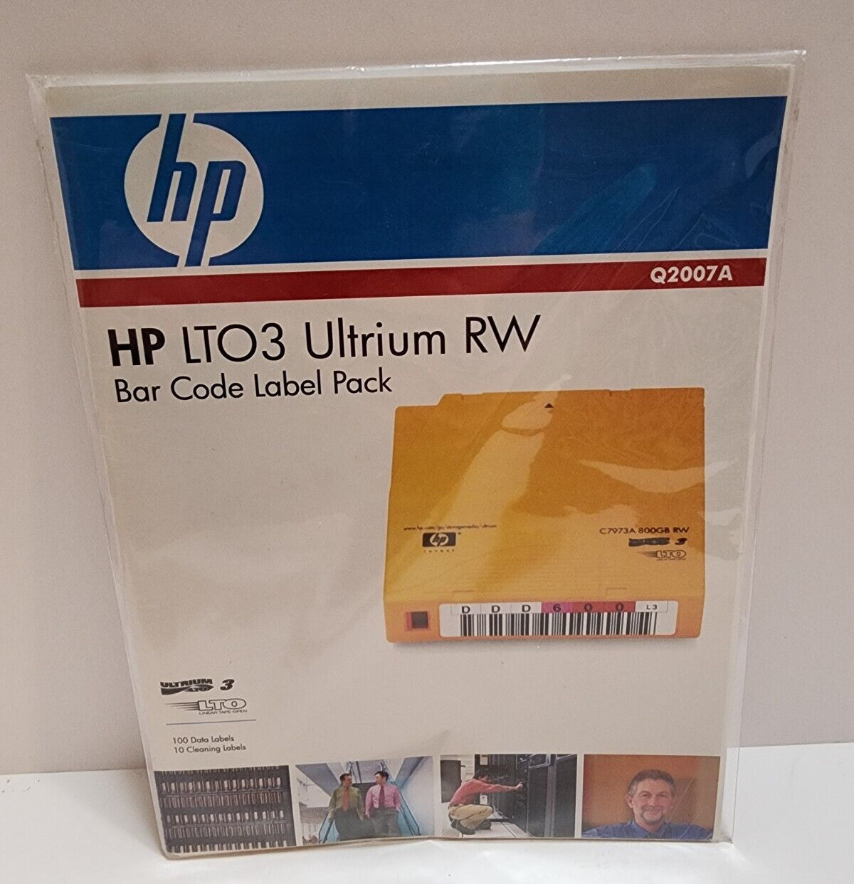 HP LTO3 Ultrium RW Bar Code Label Pack Q2007A Data Cleaning Labels New Sealed