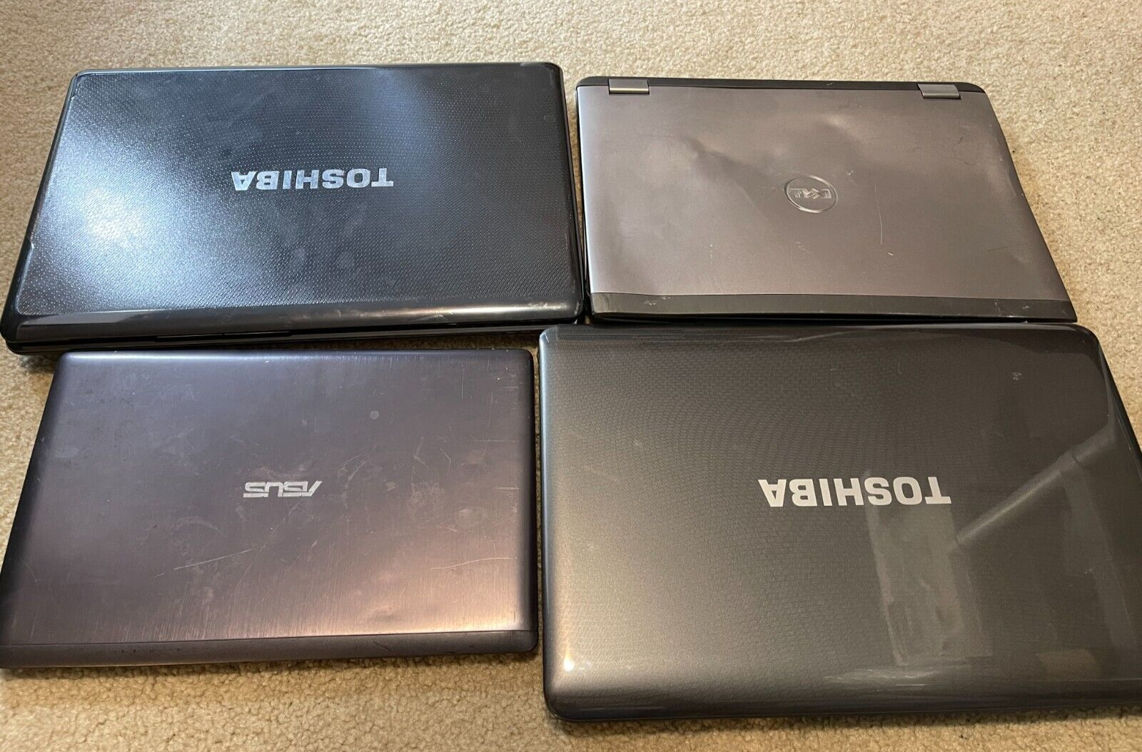 Lot of 4 laptops - Untested As Is