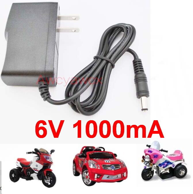 6V 12V 500mA 1000mA 1A toys car charger children electric motorcycle battery US